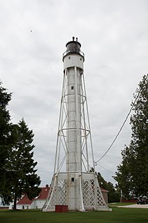 Sturgeon Bay Canal Light Lighthouse at the south entrance to the Sturgeon Bay Ship Canal, Wisconsin