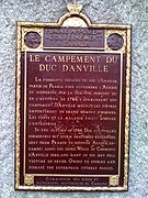 Plaque en l'honneur de l'expédition du duc d'Anville, à Halifax, en Nouvelle-Écosse.