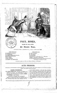 Alexandre Dumas, Paul Jones, 1838 Mission    