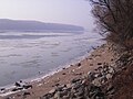 A mocsi Duna-part januárban