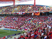 Tifosi cechi allo stadio