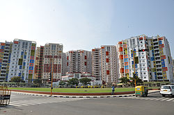 Apartment high-rises in New Town