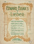 Vignette pour Sept lieder d'Edward Elgar