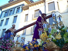 Nuestro Padre Jesús Nazareno, de la Cofradía del Dulce Nombre de Jesús Nazareno (León), en la procesión de los Pasos de 2006.
