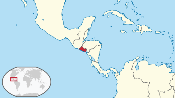 El Salvador in its region.svg