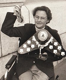Elaine Schreiber with medals - 3b - Resized cropped scan.jpg