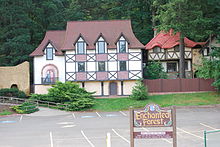 The Enchanted Forest in Turner, Oregon, the location of the twelfth and final clue. Enchanted Forest.JPG