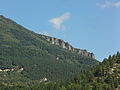 Barre d'Entrages, vue du sud, en-dessous de 1200 m d'altitude