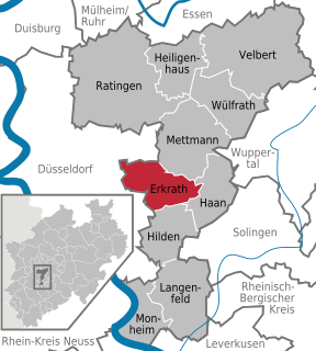 Erkrath Town in North Rhine-Westphalia, Germany