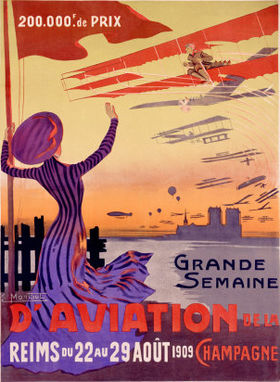 L'affiche de l’événement en 1909.