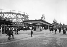 A picture of Euclid Beach Park taken some time between 1895 and 1910, Euclid, Ohio Euclid Beach Park Causeway.jpg