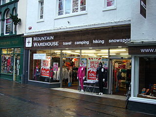 Mountain Warehouse British outdoor sports retailer