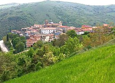 Faeto, a small mountain village astride Apennines. Here people speak a franco-provençal dialect and produce delicious hams.