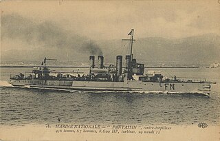French destroyer <i>Fantassin</i> Destroyer of the French Navy