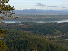 Fidalgo Island with the Swinomish Indian Reservation in the background Fidalgo Island 32034.JPG