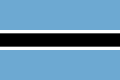 Drapèu oficiau de Botswana adoptat en 1966.