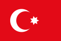 Vlajka Osmanské říše v Egyptě (1793–1844) Poměr stran: 2:3