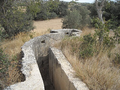 Trinxeres franquista. Cap de pont de Balaguer