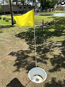 A footgolf hole at the Largo Golf Course in Anona, Florida Footgolfholelargo.jpg