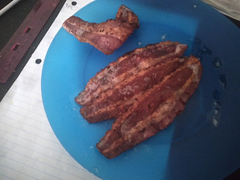 File:Four strips of bacon.jpg