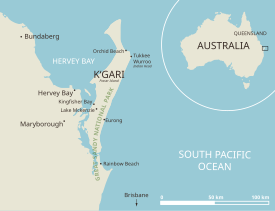 Mappa di localizzazione dell'isola di Fraser.svg