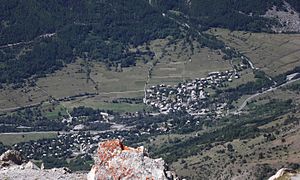 Villages du Freyssinet et des Guibertes.