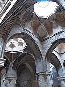 Non-radial rib vault in the Jameh Mosque of Isfahan