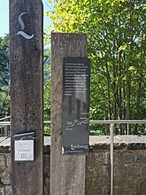 Füssen — Tiroler Straße — König-Max-Steg (Informationstafel Lechklamm)