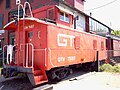 GTW Caboose 75017 on display in Imlay City, Michigan.