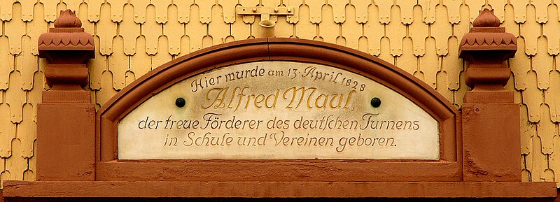 File:Gedenktafel Alfred Maul (Michelstadt).jpg