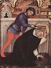 La Mort de saint Pierre de Vérone Gentile da Fabriano.