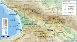 Géographie De La Géorgie: Topographie, Hydrologie, Climat