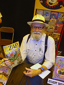 Gilbert Shelton at the London Film and Comic Con in July 2013