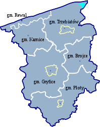 Distretto di Gryfice – Mappa