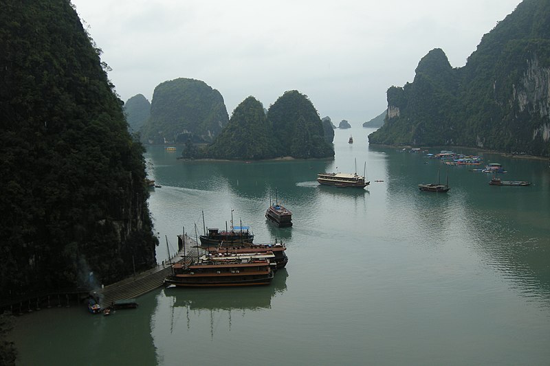File:Ha Long Bay, Vietnam, View from above.jpg