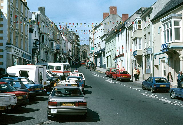 Haverfordwest, Wales, where Manning went to secondary school