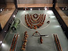 Jewelry found during excavations