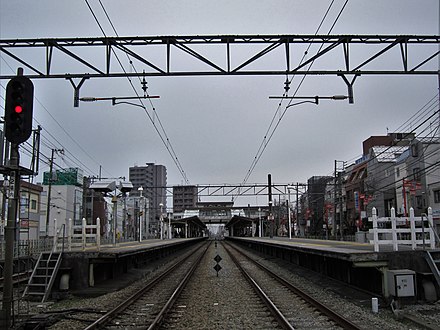 La ligne à Higashi-Fushimi.