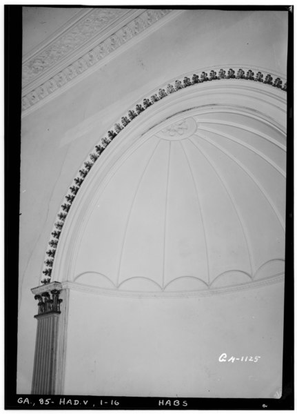 File:Historic American Buildings Survey L. D. Andrew - Photographer June, 19, 1936 DETAIL OF NICHE AND CORNICE (RIGHT FRONT ROOM) Parlour - Blount House, (moved to Newnan vicinity, GA HABS GA,85-HAD.V,1-16.tif