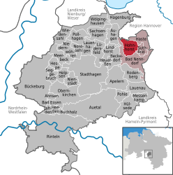 Hohnhorst - Carte