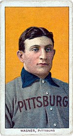Honus Wagner is considered to be one of the greatest shortstops of all time and was a member of the MLB Hall of Fame's Inaugural Class in 1936. The 1909 American Tobacco Company card (pictured) is one of the rarest and most expensive baseball cards in the world. Honus wagner t206 baseball card.jpg