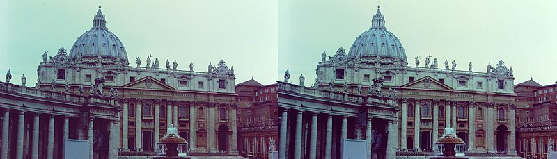 St Peter's Basilica and some part of Colonnade