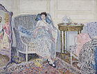 Frederick Carl Frieseke, W buduarze, 1914