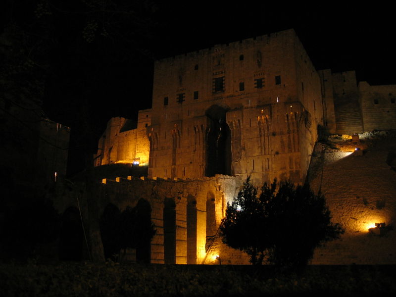 صورة:Inner Gate and bridge of the Aleppo Citadel Aleppo Syria.jpg