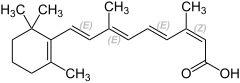 Isotretinoin-Structural formula V1.svg