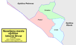 Location of Istočni Drvar