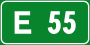 Sinais de trânsito italianos - strada europea 55.svg