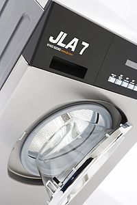 Photograph of a current JLA product, the JLA7 Washing Machine