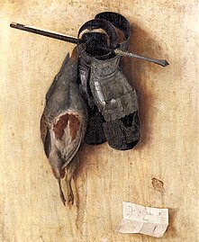 Jacopo de' Barbari c. 1440–before 1516, Still-Life with Partridge and Gauntlets, 1504
