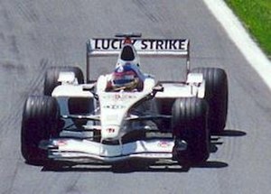 Jacques Villeneuve had an altercation with Juan Pablo Montoya for which both drivers were warned a similar incident would result in a ban of two races